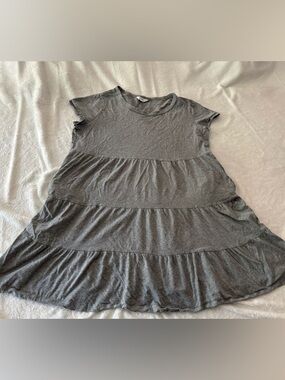 Time And Tru Grey Tiered Dress 16/18 XL